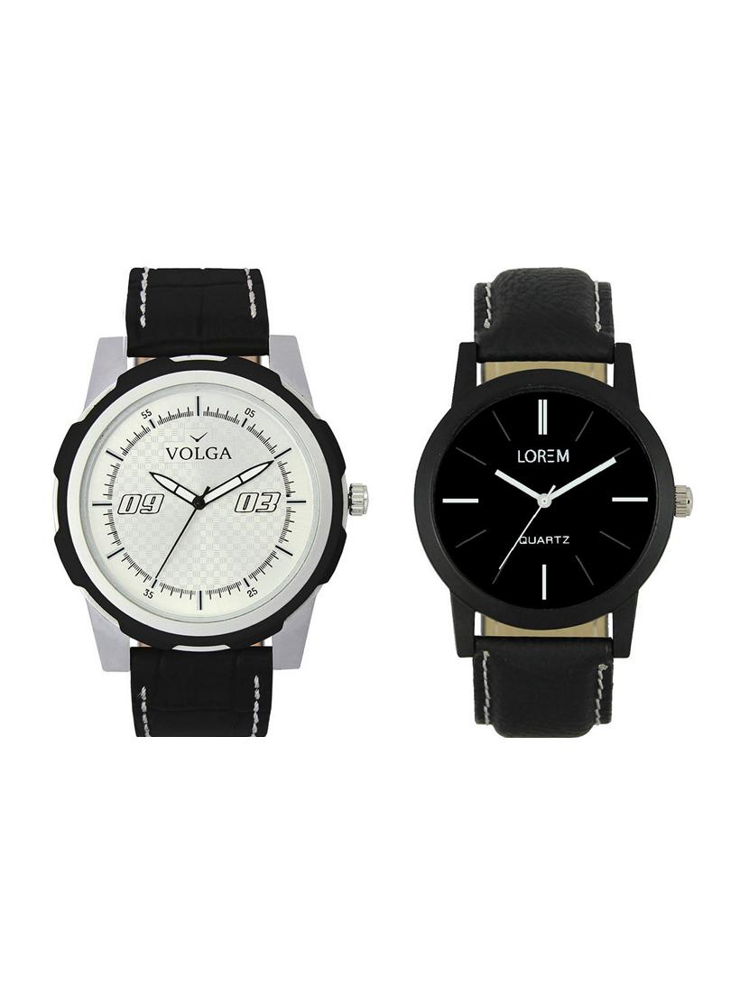 volga vl40lr05 round dial analog watch combo - 15423990 - Zoom Image - 1