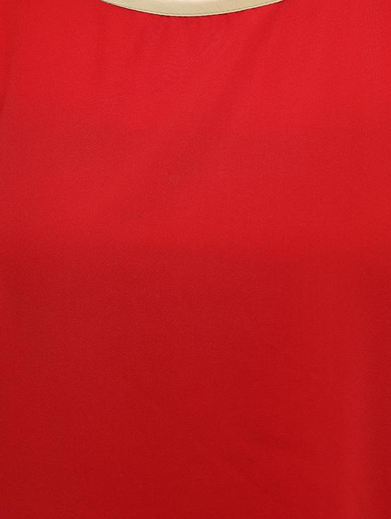 contrast piping solid kaftan - 15425766 - Zoom Image - 4