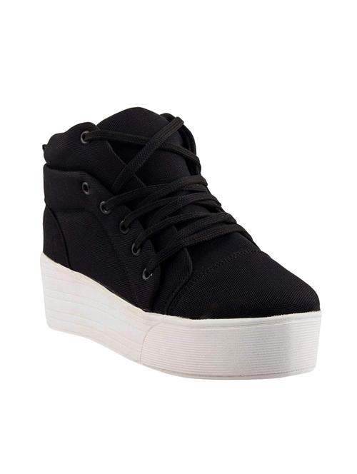 black lace-up sneakers - 15425995 - Standard Image - 1