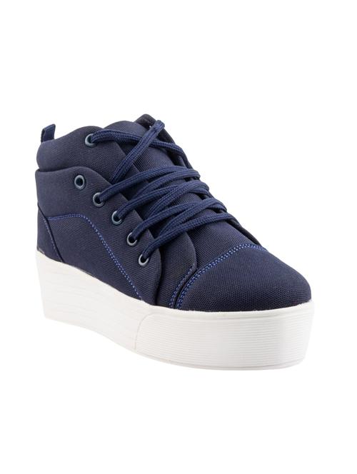 blue lace-up sneakers - 15425996 - Standard Image - 1