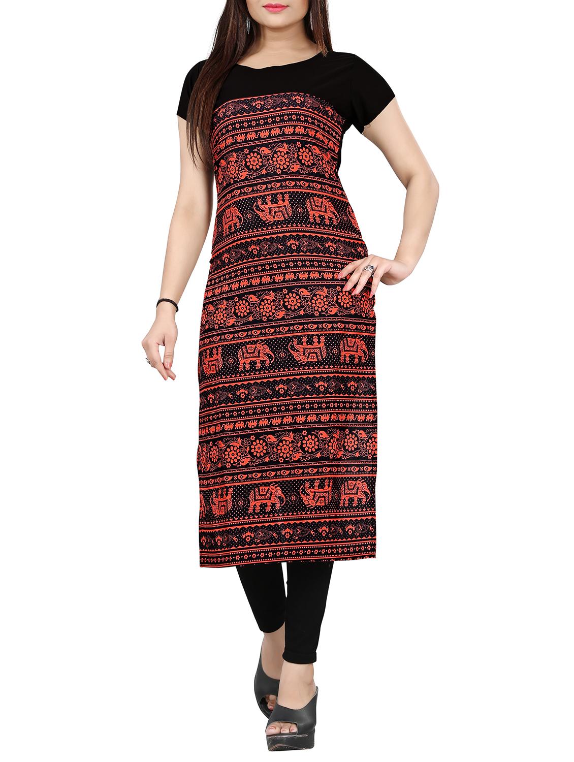 printed straight kurtaa - 15426289 - Zoom Image - 1