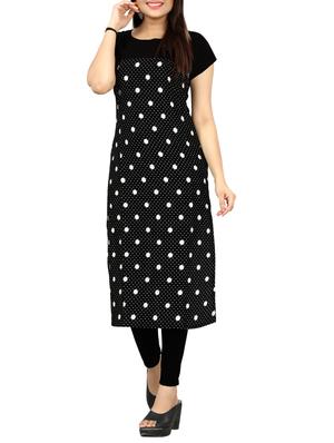 straight polka dot kurta - 15426302 - Standard Image - 1