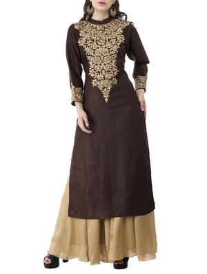 straight embellished kurta - 15426763 - Standard Image - 1