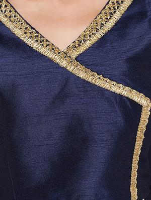 embroidered asymmetric sleeve blouse - 15427052 - Standard Image - 4