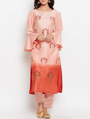Straight bell sleeves kurta - 15427083 - Standard Image - 1