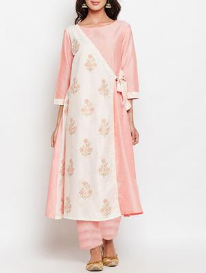 Layered printed kurta - 15427085 - Standard Image - 1