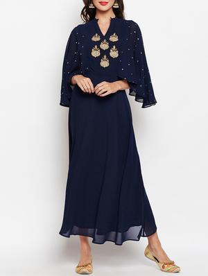 A-line flared sleeves kurta - 15427091 - Standard Image - 1