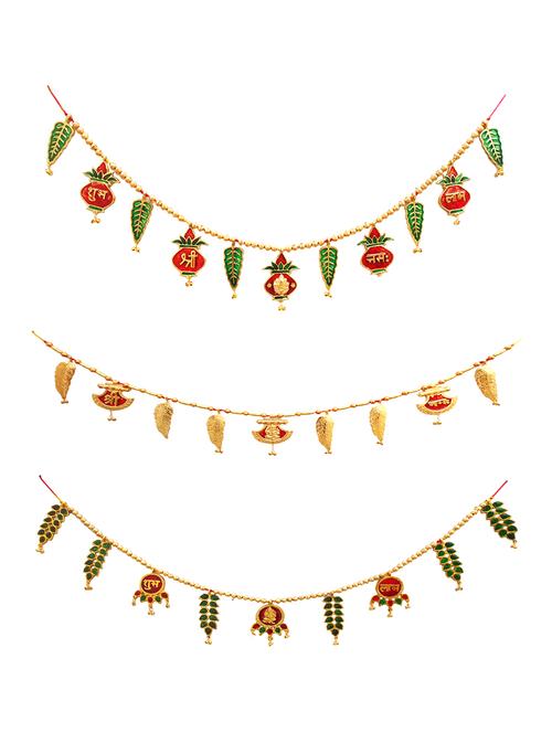 toran decorative bandhanwar metal door decorative item for festive decoration - 15427190 - Standard Image - 1