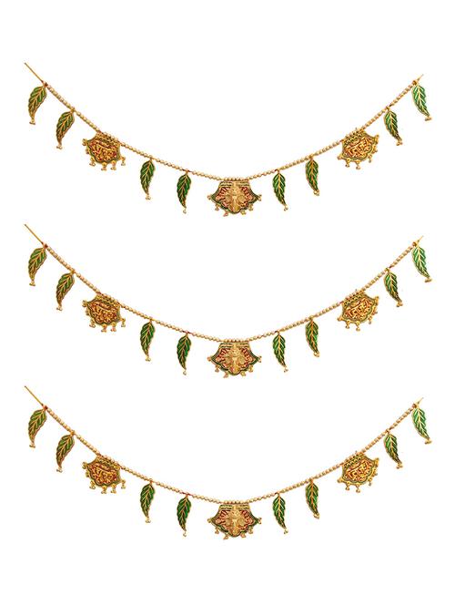 toran decorative bandhanwar metal door decorative item for festive decoration - 15427199 - Standard Image - 1
