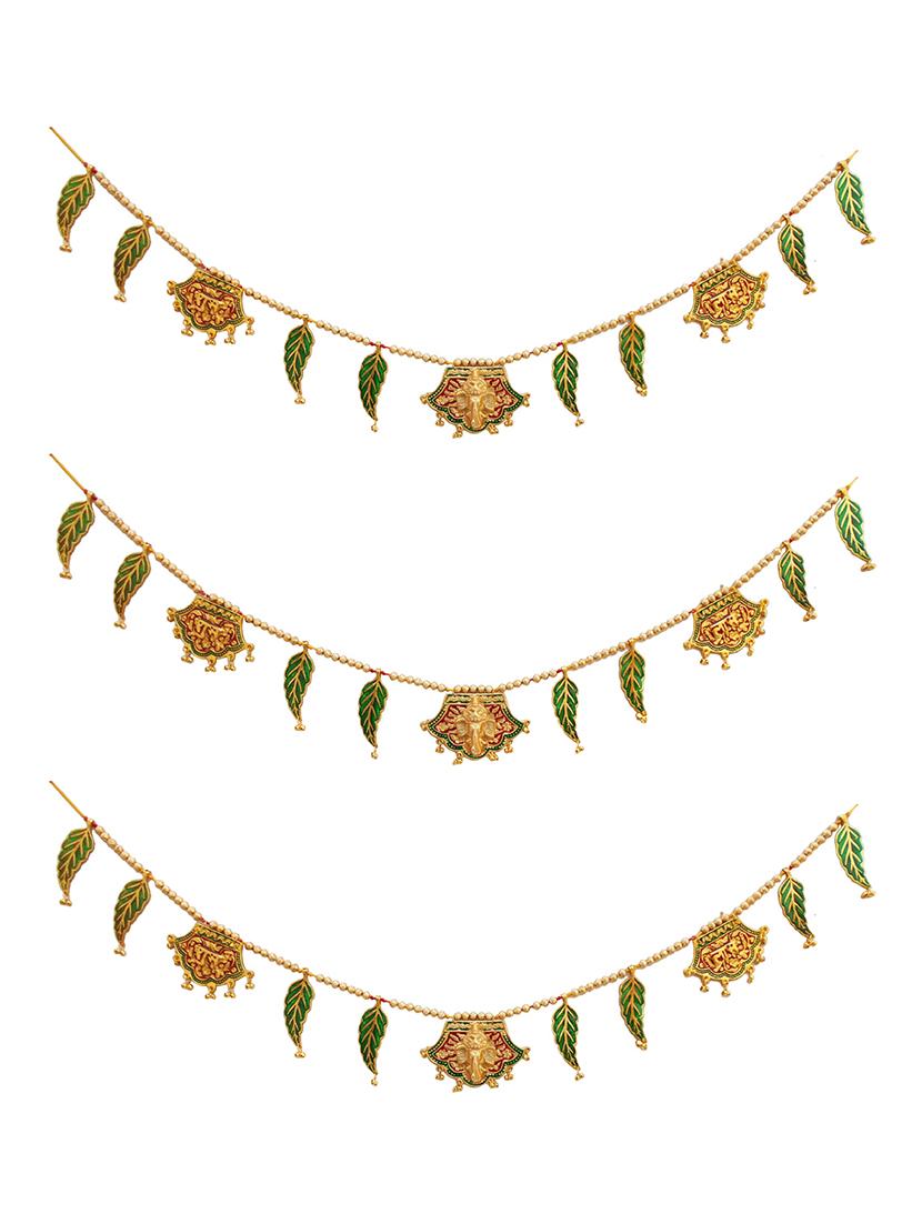 toran decorative bandhanwar metal door decorative item for festive decoration - 15427199 - Zoom Image - 1