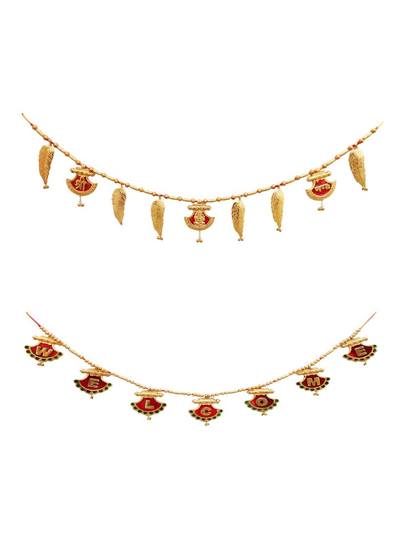 toran decorative bandhanwar metal door decorative item for festive decoration - 15427202 - Zoom Image - 1