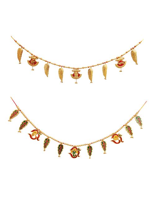 toran decorative bandhanwar metal door decorative item for festive decoration - 15427215 - Standard Image - 1
