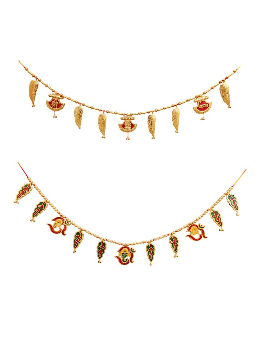 toran decorative bandhanwar metal door decorative item for festive decoration - 15427215 - Zoom Image - 1
