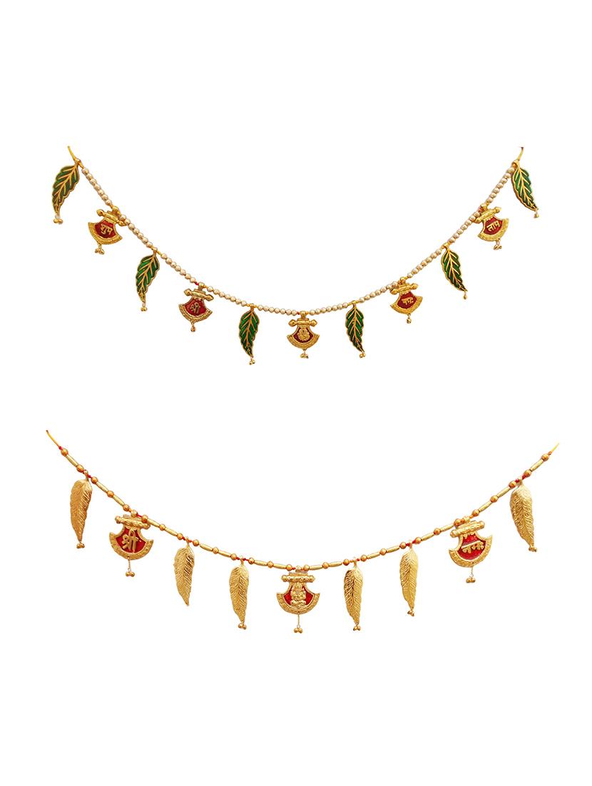 toran decorative bandhanwar metal door decorative item for festive decoration - 15427217 - Zoom Image - 1