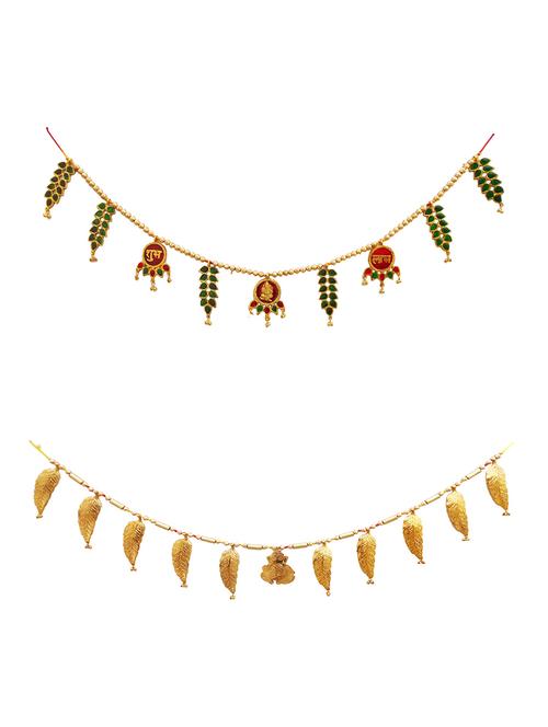 toran decorative bandhanwar metal door decorative item for festive decoration - 15427220 - Standard Image - 1