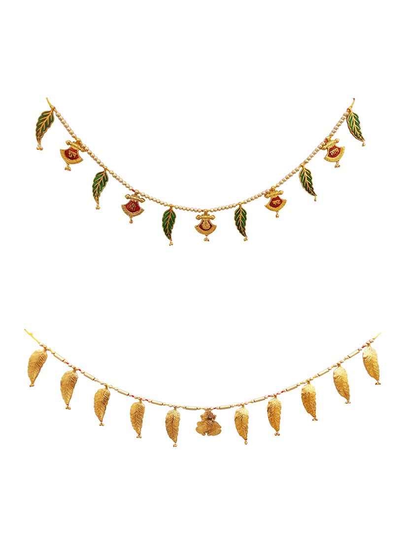 toran decorative bandhanwar metal door decorative item for festive decoration - 15427221 - Zoom Image - 1