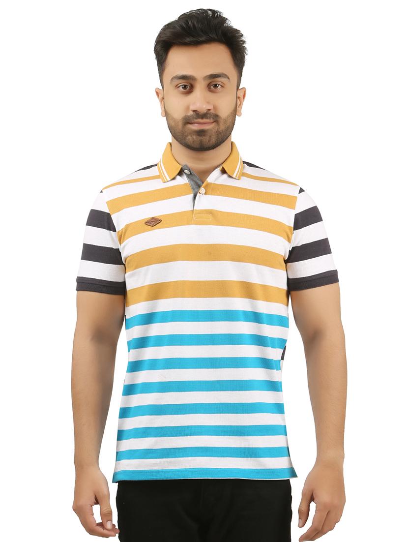 multi cotton blend polo tshirt - 15427298 - Zoom Image - 1
