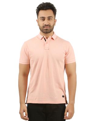 peach cotton all over print t-shirt - 15427300 - Standard Image - 1