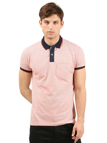 orange cotton polo t-shirt - 15427314 - Very Small Image - 1