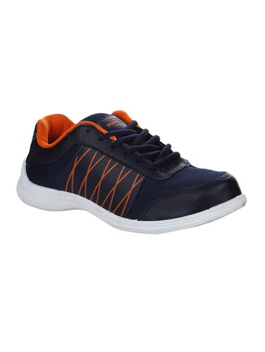 navy Mesh lace up sport shoes - 15428009 - Very Small Image - 1