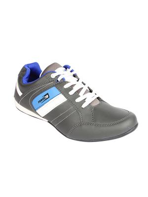 grey leatherette sport shoes - 15428050 - Standard Image - 1