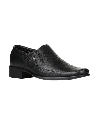 black Leather formal slip ons - 15428061 - Very Small Image - 1
