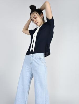 tie knot neck detail top - 15428283 - Standard Image - 4