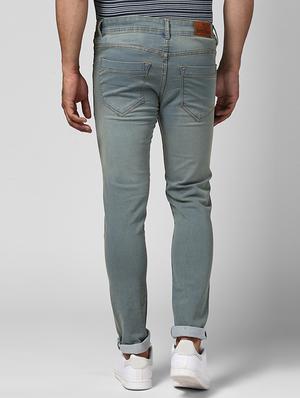 blue cotton washed jeans - 15428384 - Standard Image - 3