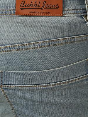 blue cotton washed jeans - 15428384 - Standard Image - 5