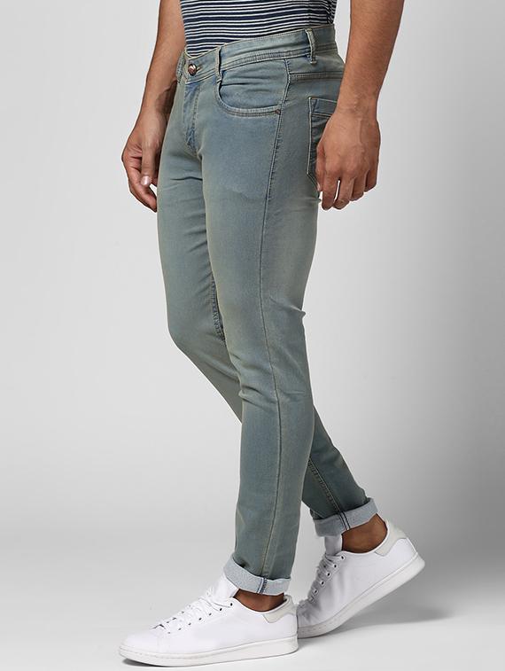 blue cotton washed jeans - 15428384 - Zoom Image - 2