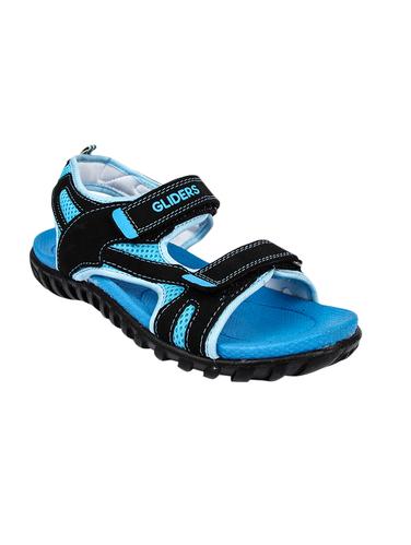 blue Leatherette back strap floaters - 15428401 - Very Small Image - 1