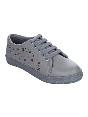 grey lace-up sneakers - 15428547 - Standard Image - 1