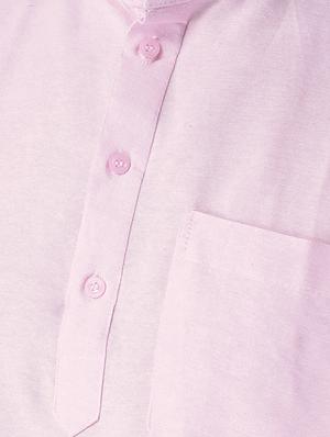 pink khadi cotton short kurta - 15428752 - Standard Image - 4