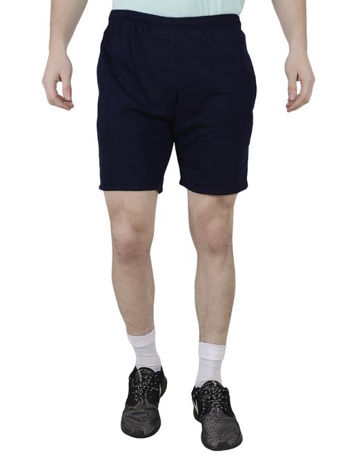 blue cotton blend shorts - 15429080 - Standard Image - 1