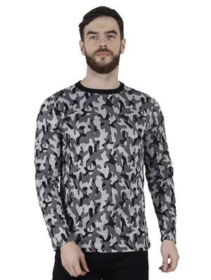 multi colored cotton blend all over print t-shirt - 15429100 - Standard Image - 1