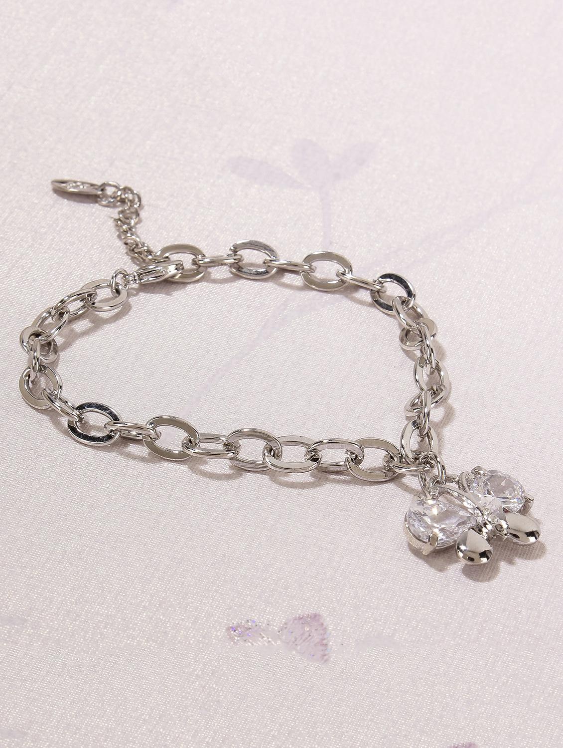 silver metal links bracelet - 15429160 - Zoom Image - 1