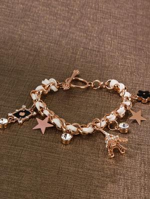 multi metal links bracelet - 15429163 - Standard Image - 1