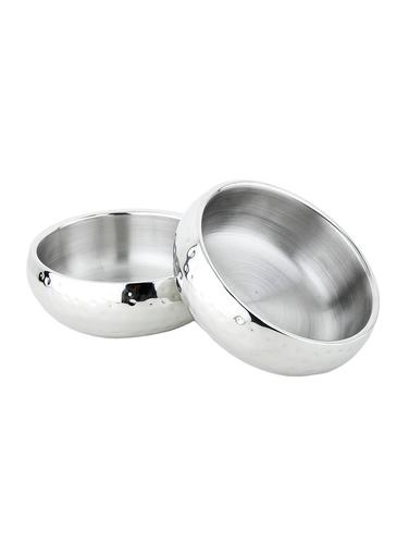 Hummer Double Walled Bowls Set (Sliver, Pack of 2) - 15429171 - Very Small Image - 1