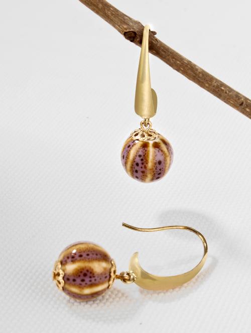 multi colored metal drop earrings - 15429252 - Standard Image - 1