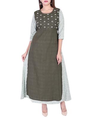 A-line printed kurta - 15429523 - Standard Image - 1