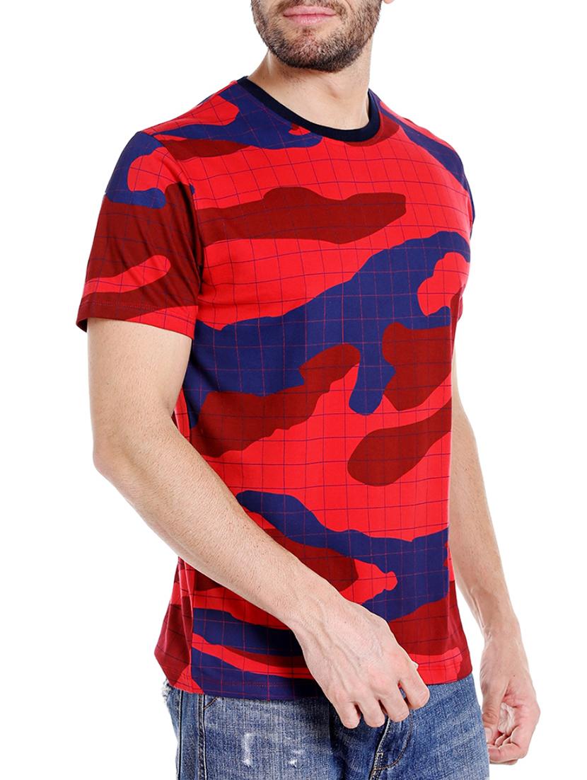 red cotton all over print tshirt - 15429673 - Zoom Image - 2
