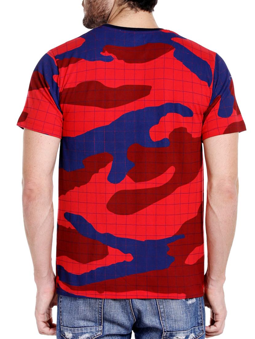 red cotton all over print tshirt - 15429673 - Zoom Image - 3