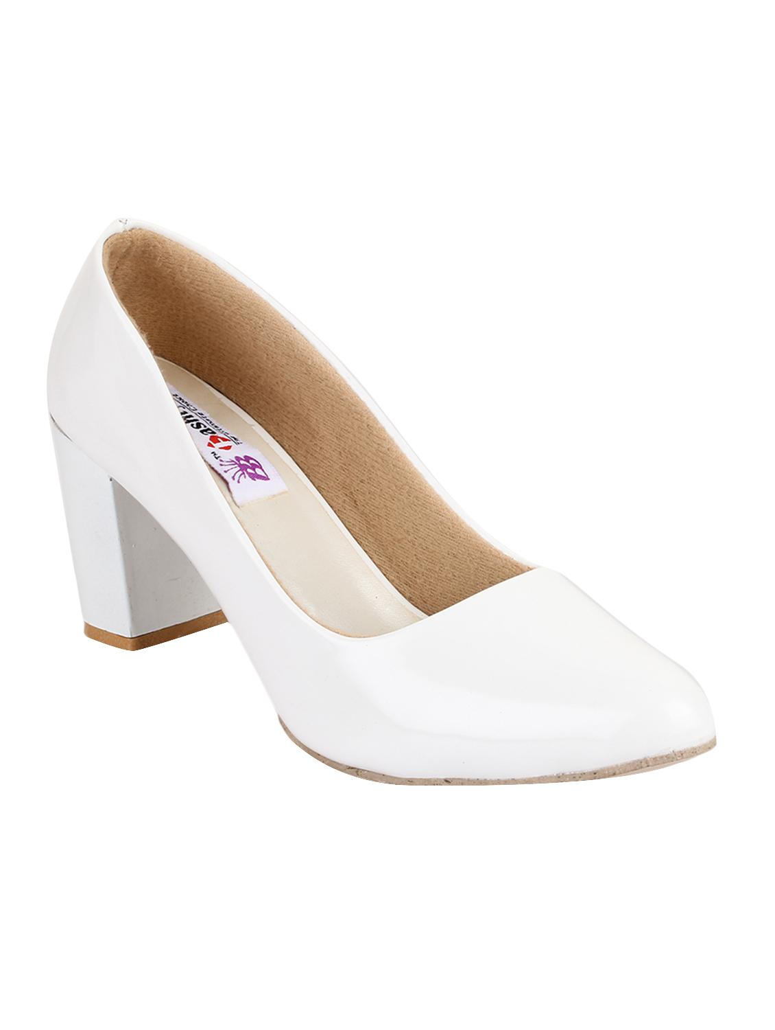 white slip on pumps - 15429981 - Zoom Image - 1