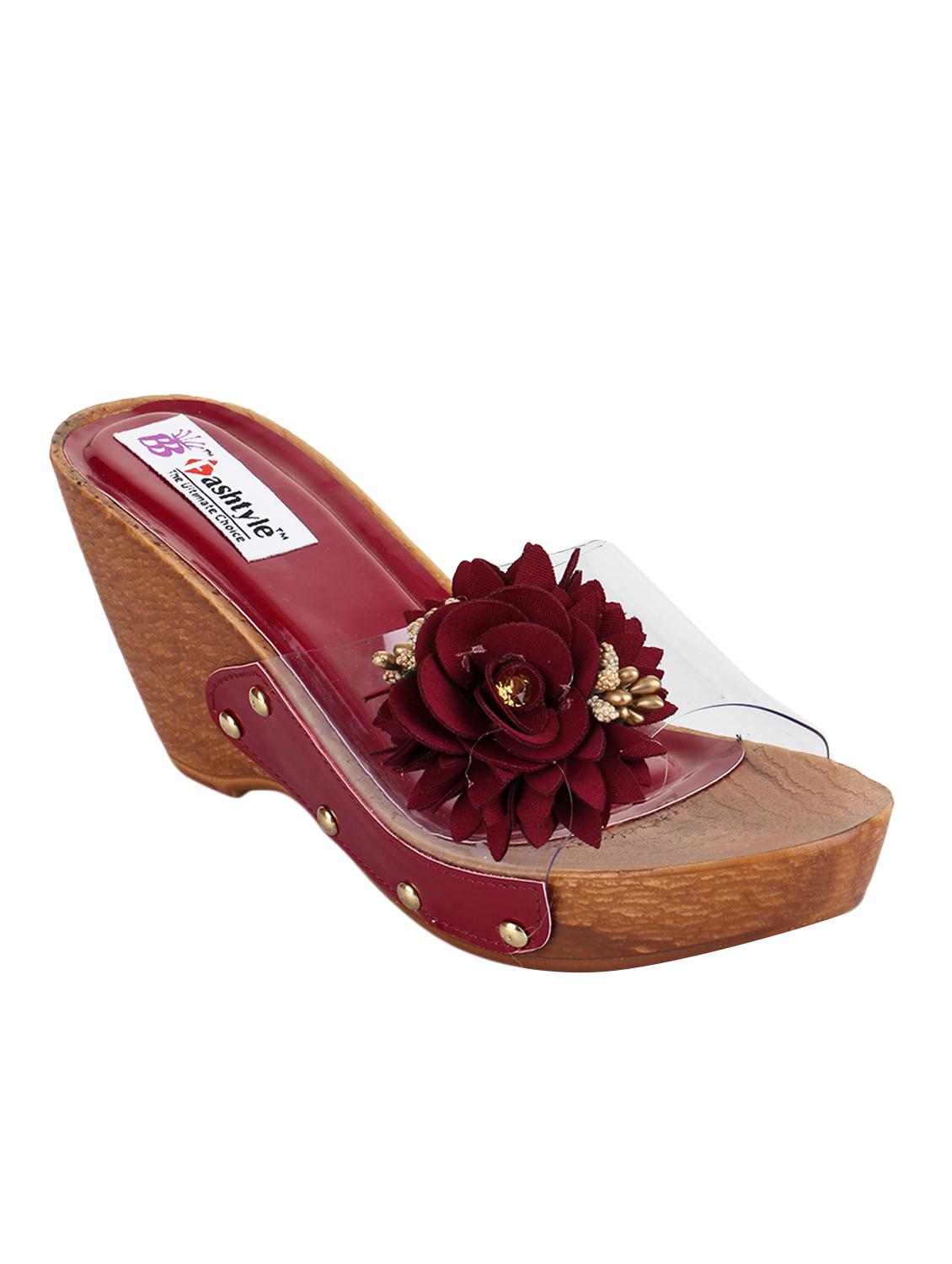 maroon platforms wedges - 15429997 - Zoom Image - 1