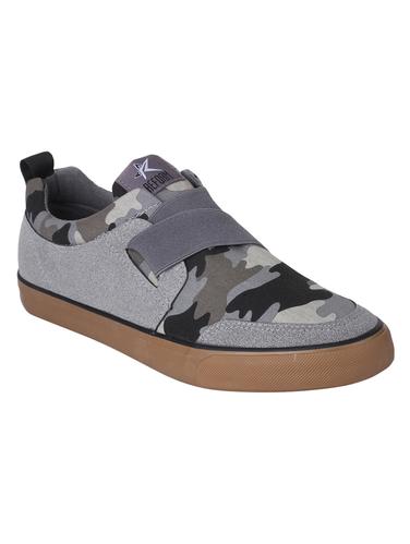 grey Canvas casual slipons - 15430030 - Very Small Image - 1