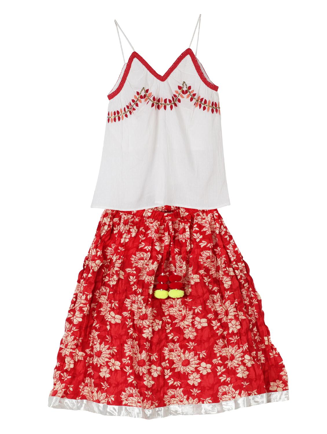 white cotton skirt top - 15430179 - Zoom Image - 1