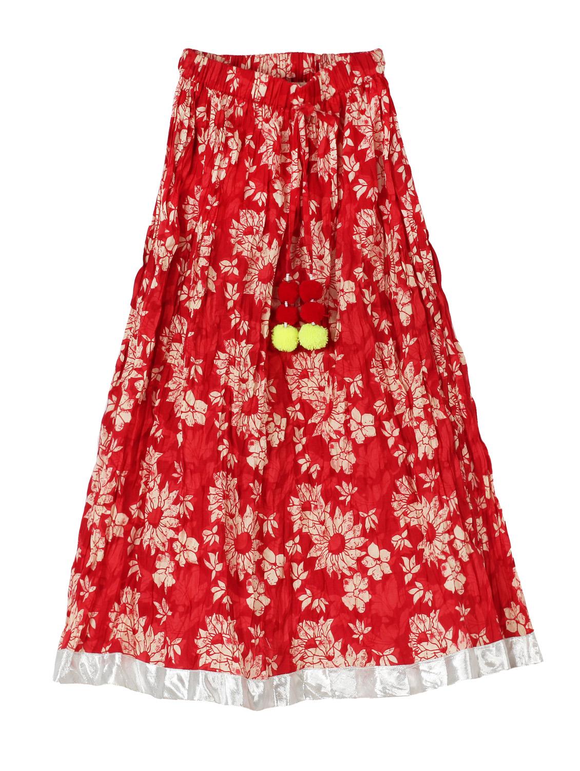 red cotton skirt - 15430196 - Zoom Image - 1