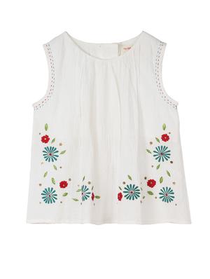 white cotton top - 15430197 - Standard Image - 1