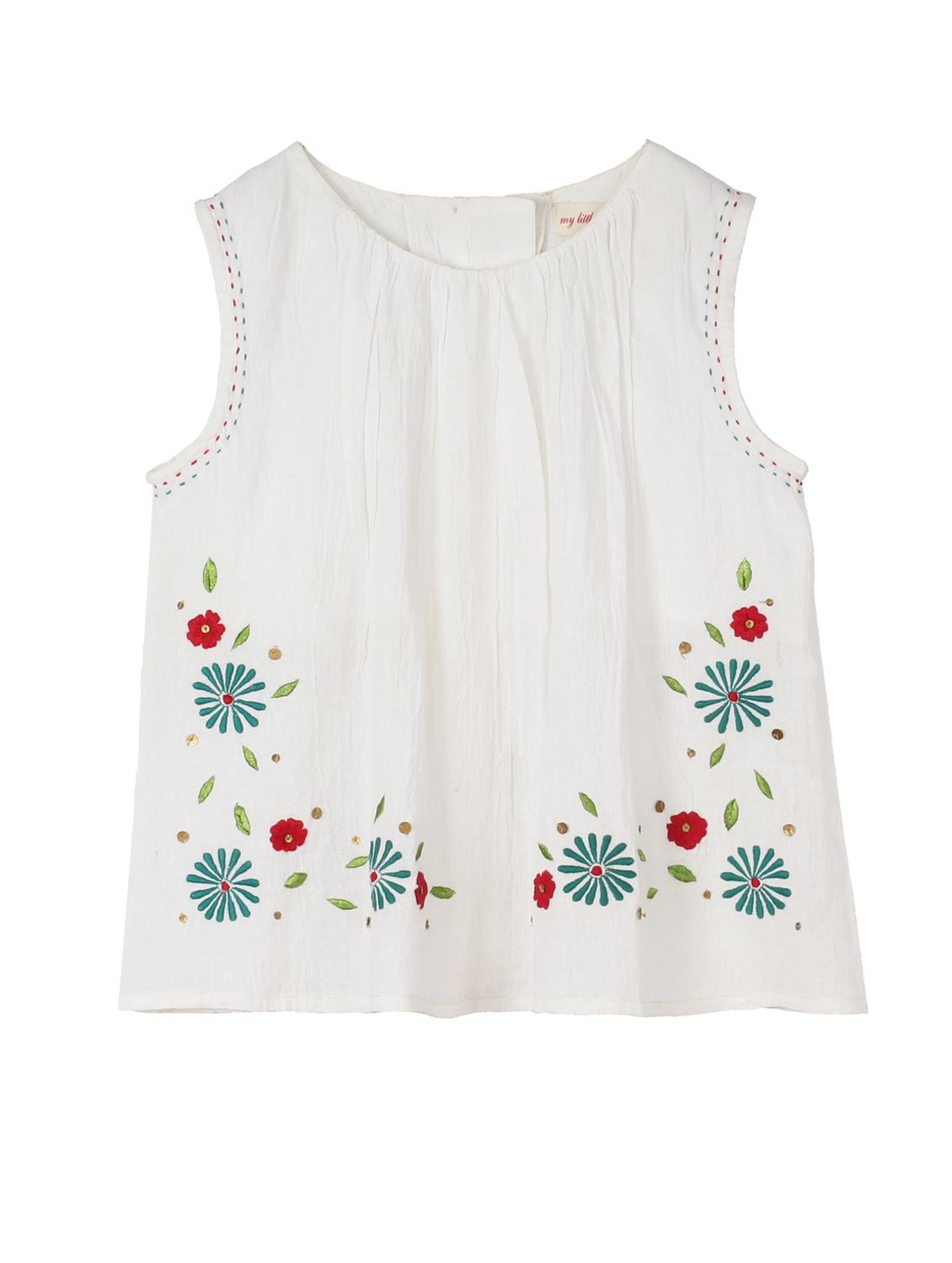 white cotton top - 15430197 - Zoom Image - 1