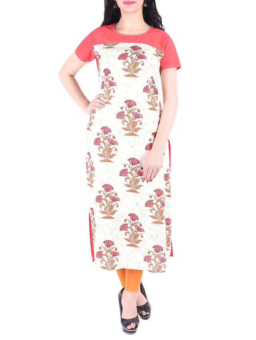 Printed straight kurta - 15430399 - Zoom Image - 1